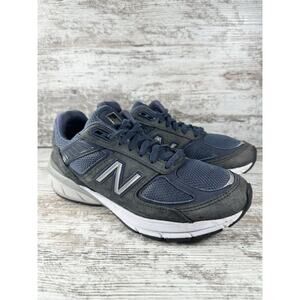 Women's New Balance 990v5 Navy Made In USA Running Shoes Sz 7.5B Athletic Gym